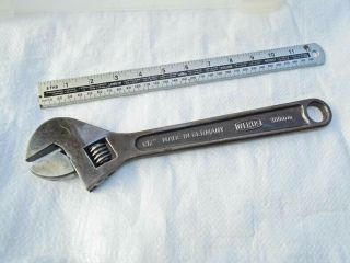 Vintage 12 " Werus Of Germany Adjustable Crescent Wrench Old Tool