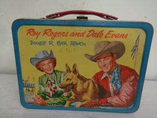 Vintage Roy Rogers And Dale Evans 1950s Lunch Box.