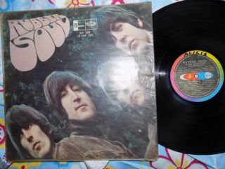 The Beatles,  Rare,  Venezuela,  Lp,  Odeon,  Label Black,  Rubber Soul,  1966,  Vg,