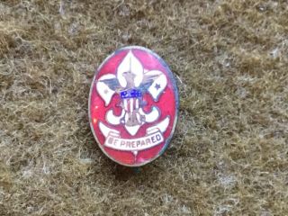 1911 Patented Boy Scouts Of America Very Small Enamel Pin By T.  H.  Foley Co.  N.  Y.