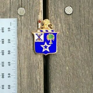 Wwii 45th Infantry Regiment Philippine Scouts Di Crest Dui Pin Back Dondero