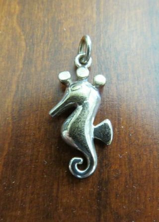 Unusual & Rare Tiffany & Co Sterling Silver Seahorse Charm Pendant