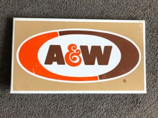 Vintage,  A & W Root Beer Display Sign,  Late 1960’s/early 1970’s