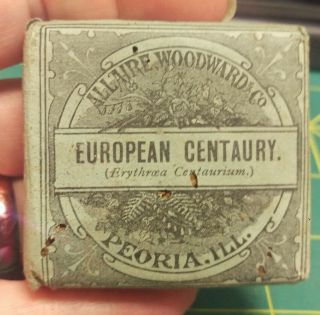 Vintage Allaire Woodward & Co European Centaury Quack Pharmacy Meds,  Early 1900s