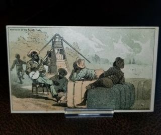 Vintage 1880s Trade Card - Black Americana Wilmots 259 Washington St Ellis & Son
