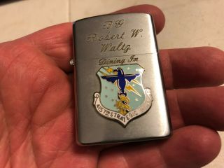 Rare Vulcan Lighter Inscribed To Brigadier General Robert W Waltz 4157th Strat