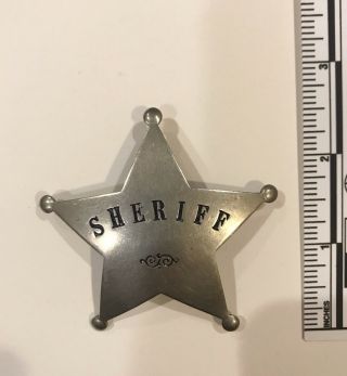 Vintage Sheriff 5 Point Star Badge L.  A.  Stamp & Staty Co.