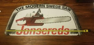 Jonsereds The Modern Swede Saws sign (Jonsered Chainsaws) 2