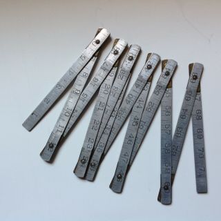 Lufkin Vintage Metal Folding Ruler