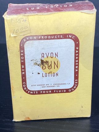 Avon Vintage Sun Lotion Insect Repellent 4oz Bottle - 3