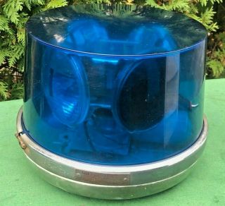 Vtg Dietz 211 - Ww 4 - Light Signal Rotating Beacon Blue Globe Rare 