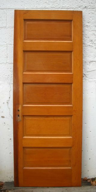 2 Available 30 " X77 " Antique Vintage Old Interior Solid Wood Wooden Door 5 Panels