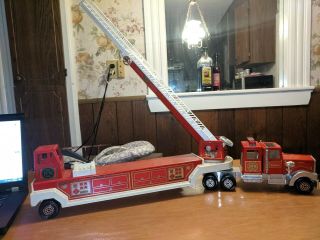 1980 Tonka Fire truck 1 Hook And Ladder - Fire Engine 2