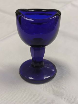Cobalt Blue Eye Wash Cup,  Patent 1917 " John Bull "