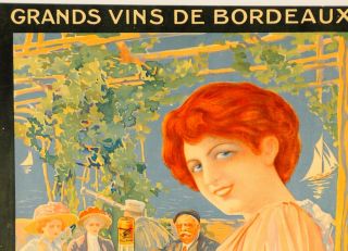 Vintage French Small Wine Poster for 