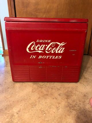 Vintage Action Mfg Coca Cola Picnic Cooler 50’s