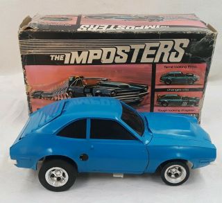 Vintage Aurora " The Imposters " Wind - Up Toy Car " Ford Pinto " Dragster