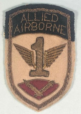 Ww Ii,  1st Allied Airborne Army,  Patch,  Bullion,  Off Uniform