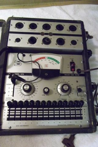 Vintage Seco 107B Radio/ T.  V.  Tube Tester 2