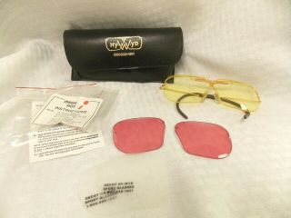 Vintage Decot Hy - Wyd Sport Glasses With Case & 2 Lens Colors