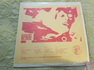 David Bowie Vinyl Live 1972 Santa Monica Civic Auditorium Unplayed Rare 2x Lp