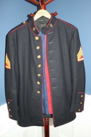 Choice Ww2 U.  S.  Marine Corps Dress Blue Uniform Set,  Named & 1943 Dated