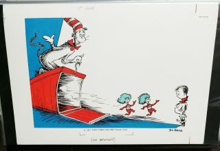 Dr Seuss - Collaborators Production Storyboard Animation Sheet Art Cel Wow 5