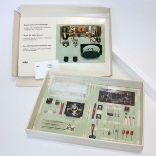 Vintage W.  German Braun Hobby Set Radio Receiver Build Kit - Creative Playthings