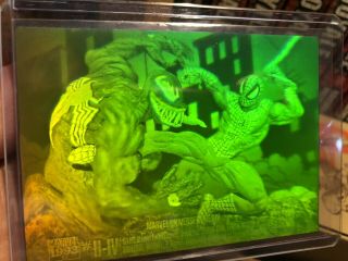 1993 Marvel Universe Series Iv Spider - Man Venom H - Iv Hologram Card