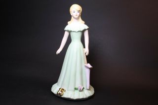 Vintage 1981 Enesco Growing Up Birthday Girl Figurine Blonde Hair Age 15