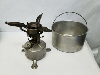 Us Ww2 World War Ii Aladdin Cook Stove Dated 1944 Camping Portable S&h