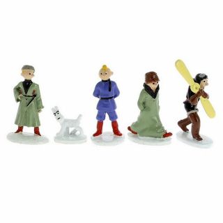 Mini Collectible Figure Set Tintin In The Land Of Soviets Moulinsart