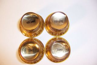 Vintage Gibson Knobs Gold Reflector Knobs Sg Les Paul L Models Others