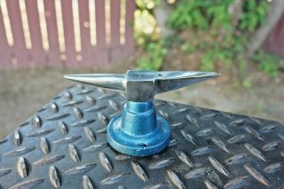 5 - 1/2 " Jewelers Double Horn Anvil 20 Oz Bench Mounted Metalsmith Forming Tool