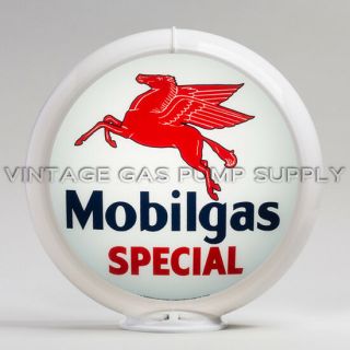 Mobilgas Special 13.  5 " Gas Pump Globe (g149) With Bogo Vinyl Decals (dc131)