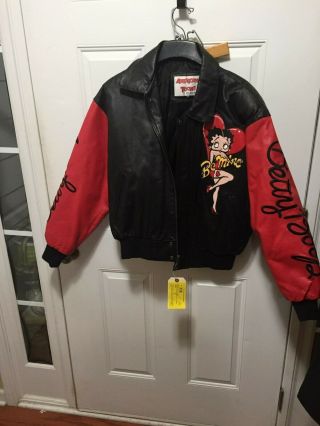 Betty Boop Leather Jacket By Excelled Medium