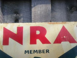 Vintage - NRA Member We Do Our Part - Metal Sign 3