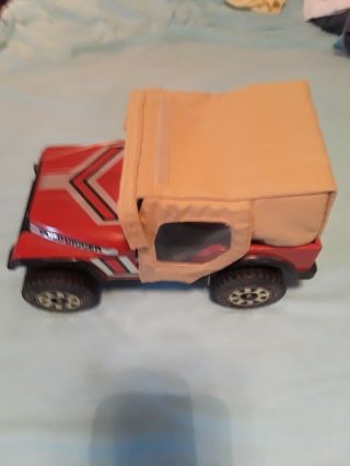 Vintage Tonka Gold Digger Jeep With cloth convertible Top And Box 3
