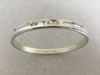 Authentic 1997 Tiffany & Co.  1837 Sterling Silver 925 Bangle Bracelet