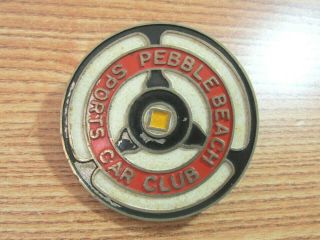 Vintage Pebble Beach Sports Car Club Grill Badge
