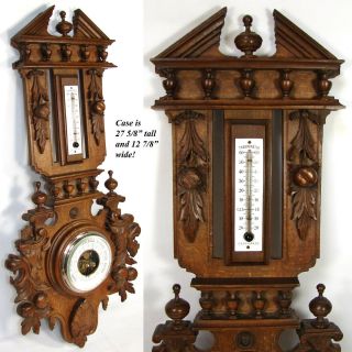 Antique Victorian Black Forest Style Carved 27 