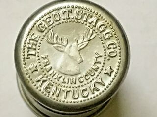 George Stagg Co.  Two Piece Aluminum Shot Glass.  Portable