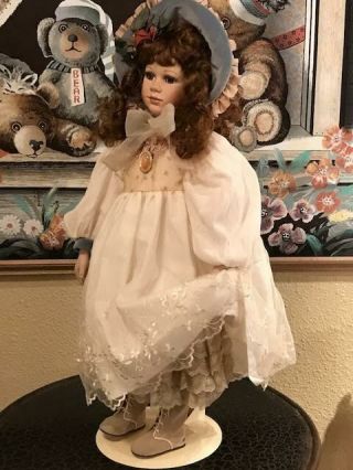 Delton Victorian Vintage Doll 30 " Tall Gorgeous Details