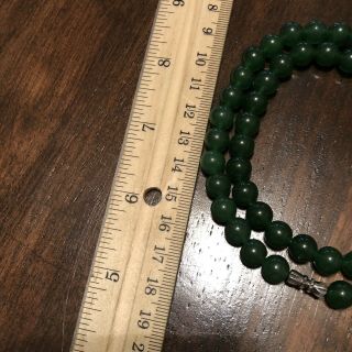 Chinese Green Nephrite Jade Necklace Jewelry Asian Imperial Style Gemstone $400 2