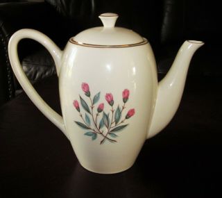 Rare Vintage C.  1960s Wedgwood Made In England Pink Hope Teapot Bone China