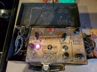Medcraft ECT Unit B - 24 Shock Therapy Electroshock State Hospital 1950s 1960s 2