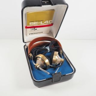 Vintage Pioneer Se - L40 Stereo Headphones W.  Case & Documentation