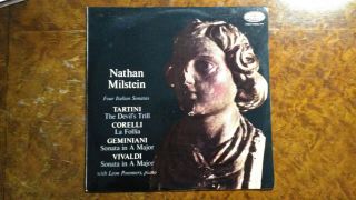 Tartini Corelli Four Italian Sonatas Nathan Milstein Violin Capitol Italy
