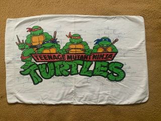 Tmnt Vintage 1990 Teenage Mutant Ninja Turtles Mirage Studios Usa Pillowcase