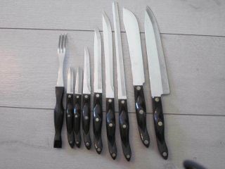 Vintage Cutco Homemaker 9 Pc.  Cutlery Knives 1725 1722 1724 1723 1729 1721 1720